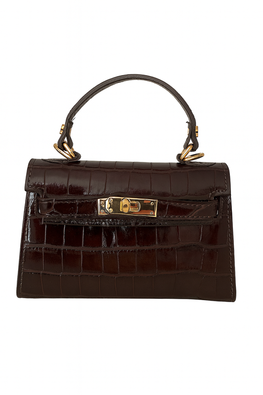 Sac Musa cuir 19 cm Croco