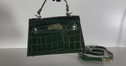 Sac Musa cuir 19 cm Croco